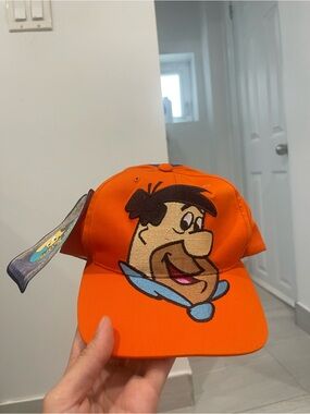 Vintage 1993 Fred Flintstone Snapback NWT Hanna-Barbera TeeZ Deadstock 90s Cap